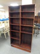 A set of mid century Danish open bookshelves