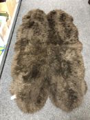 An Ikea shaggy rug