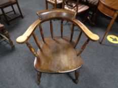 A captain's style armchair