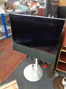 A Bang and Olufsen Beovision 6-26 TV on raised stand (continental wiring)