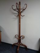 A Bentwood hat and coat stand