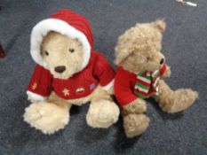 Two Harrod's Christmas bears,