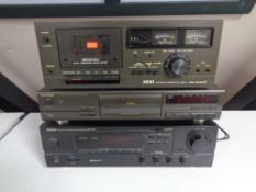 Three hifi seperates to include Denon DRA-275 RD stereo receiver,