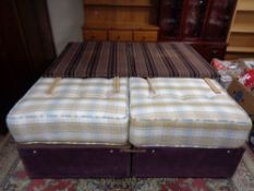 A 6' ziplink storage divan set (separates to make 2 x 3' divans)