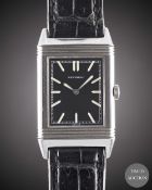 A GENTLEMAN'S STAINLESS STEEL JAEGER LECOULTRE GRANDE REVERSO 1931 ULTRA THIN WRIST WATCH CIRCA