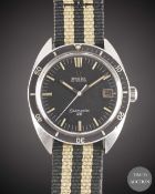 A GENTLEMAN'S STAINLESS STEEL OMEGA SEAMASTER 120 AUTOMATIC DATE WRIST WATCH CIRCA 1968, REF. 166.