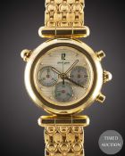 A GENTLEMAN'S SIZE 18K SOLID YELLOW GOLD GERALD GENTA CHRONOGRAPH BRACELET WATCH CIRCA 1990, REF.