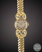 A LADIES 18K SOLID GOLD VACHERON & CONSTANTIN COCKTAIL BRACELET WATCH CIRCA 1930s, WITH 