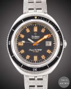 A GENTLEMAN'S STAINLESS STEEL ZODIAC SUPER SEA WOLF AUTOMATIC DIVERS BRACELET WATCH CIRCA 1970, REF.