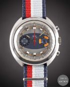 A GENTLEMAN'S STAINLESS STEEL DUGENA CHRONOGRAPH WRIST WATCH CIRCA 1970s, REF. 650-231 WITH 