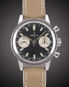 A GENTLEMAN'S STAINLESS STEEL ZENITH CHRONOGRAPH WRIST WATCH CIRCA 1970, REF. A278 WITH 