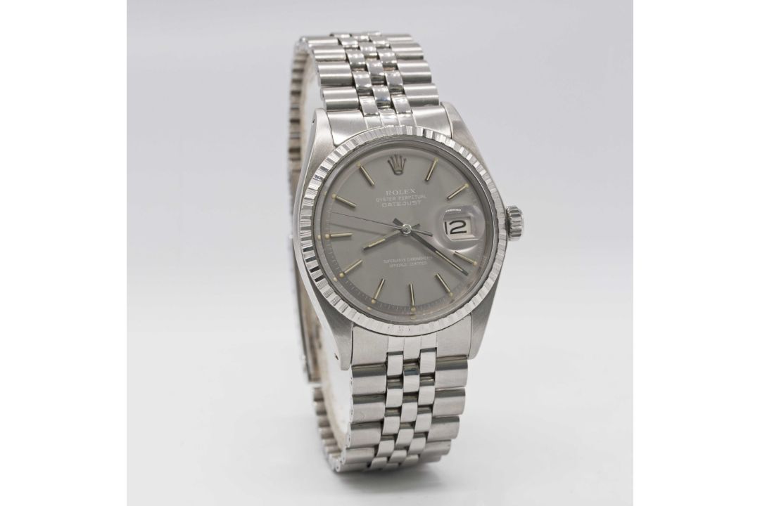 A GENTLEMAN'S STAINLESS STEEL ROLEX OYSTER PERPETUAL DATEJUST BRACELET WATCH CIRCA 1971, REF. 1603 - Image 6 of 11