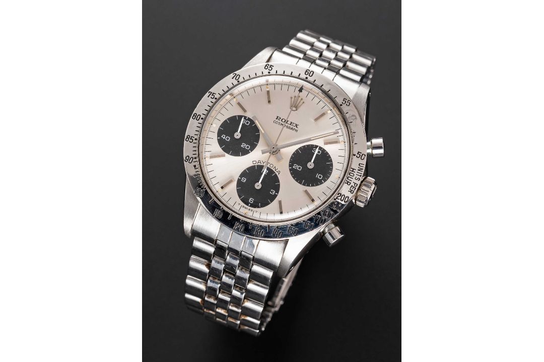 A RARE GENTLEMAN'S STAINLESS STEEL ROLEX COSMOGRAPH DAYTONA BRACELET WATCH CIRCA 1970, REF. 6262 - Image 1 of 2