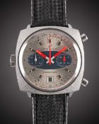 A GENTLEMAN'S STAINLESS STEEL BREITLING CHRONO-MATIC CHRONOGRAPH WRIST WATCH CIRCA 1969, REF. 2111
