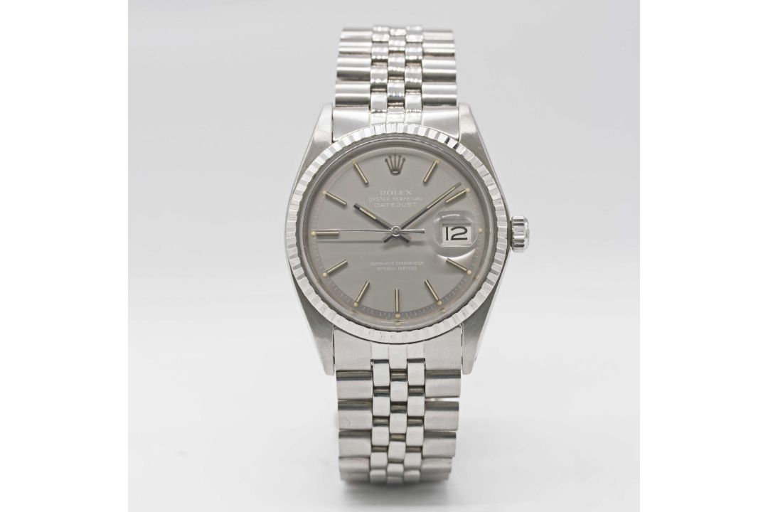 A GENTLEMAN'S STAINLESS STEEL ROLEX OYSTER PERPETUAL DATEJUST BRACELET WATCH CIRCA 1971, REF. 1603 - Image 3 of 11
