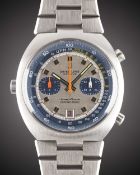 A GENTLEMAN'S STAINLESS STEEL BREITLING TRANSOCEAN CHRONO-MATIC AUTOMATIC CHRONOGRAPH BRACELET WATCH