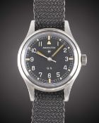 A RARE GENTLEMAN'S STAINLESS STEEL ABU DHABI DEFENCE FORCE HAMILTON GENERAL SERVICE TROPICALIZED