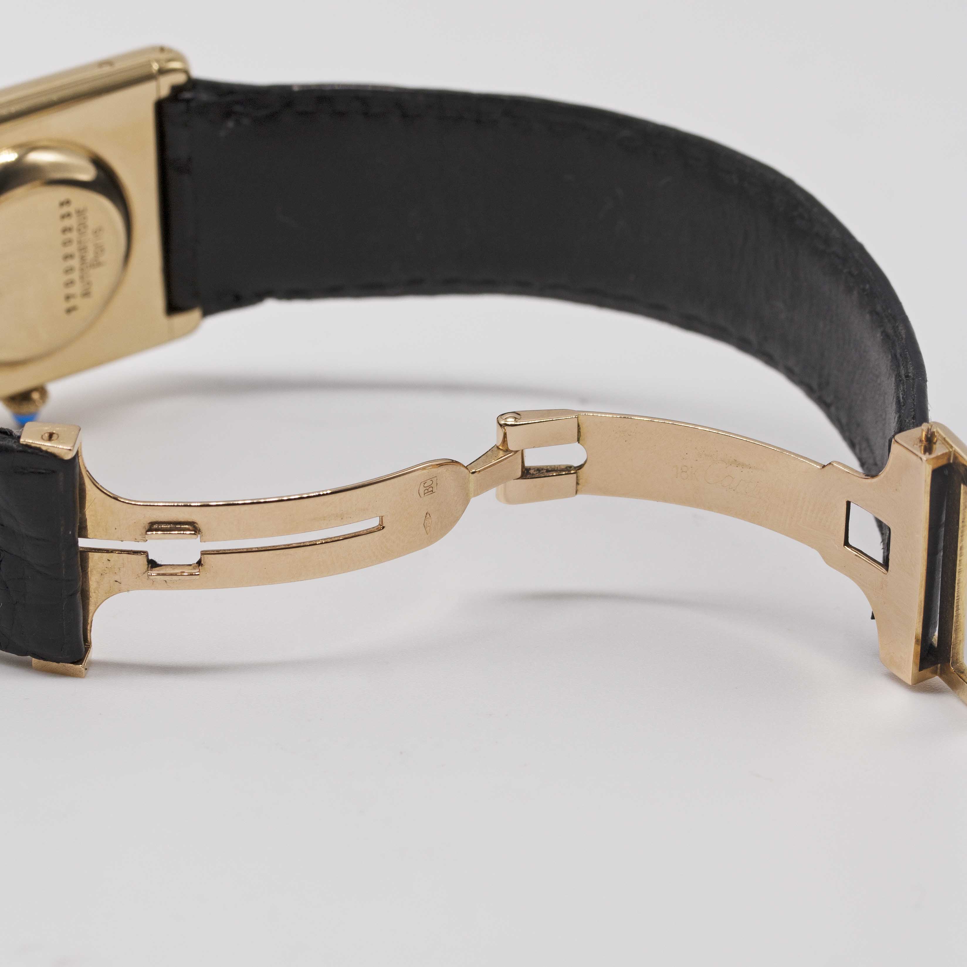 A RARE GENTLEMAN'S LARGE SIZE 18K SOLID GOLD CARTIER TANK "JUMBO" AUTOMATIC WRIST WATCH CIRCA - Image 7 of 14