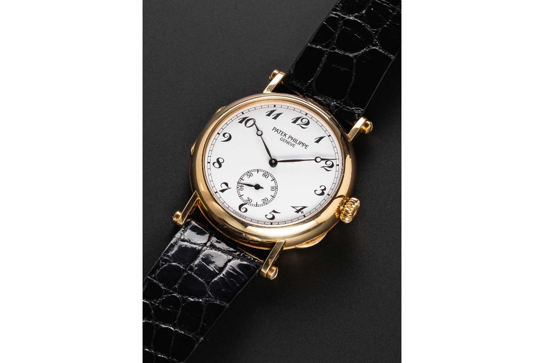 A GENTLEMAN'S 18K SOLID YELLOW GOLD PATEK PHILIPPE OFFICIER WRIST WATCH CIRCA 1989, REF. 3960G 150TH - Image 1 of 3