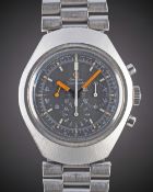 A GENTLEMAN'S STAINLESS STEEL OMEGA SEAMASTER 