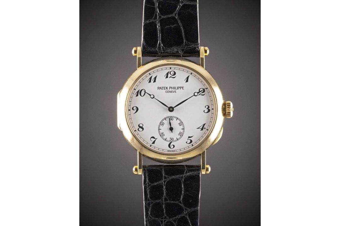 A GENTLEMAN'S 18K SOLID YELLOW GOLD PATEK PHILIPPE OFFICIER WRIST WATCH CIRCA 1989, REF. 3960G 150TH - Image 3 of 3