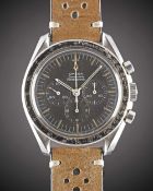 A GENTLEMAN'S STAINLESS STEEL OMEGA SPEEDMASTER PROFESSIONAL 