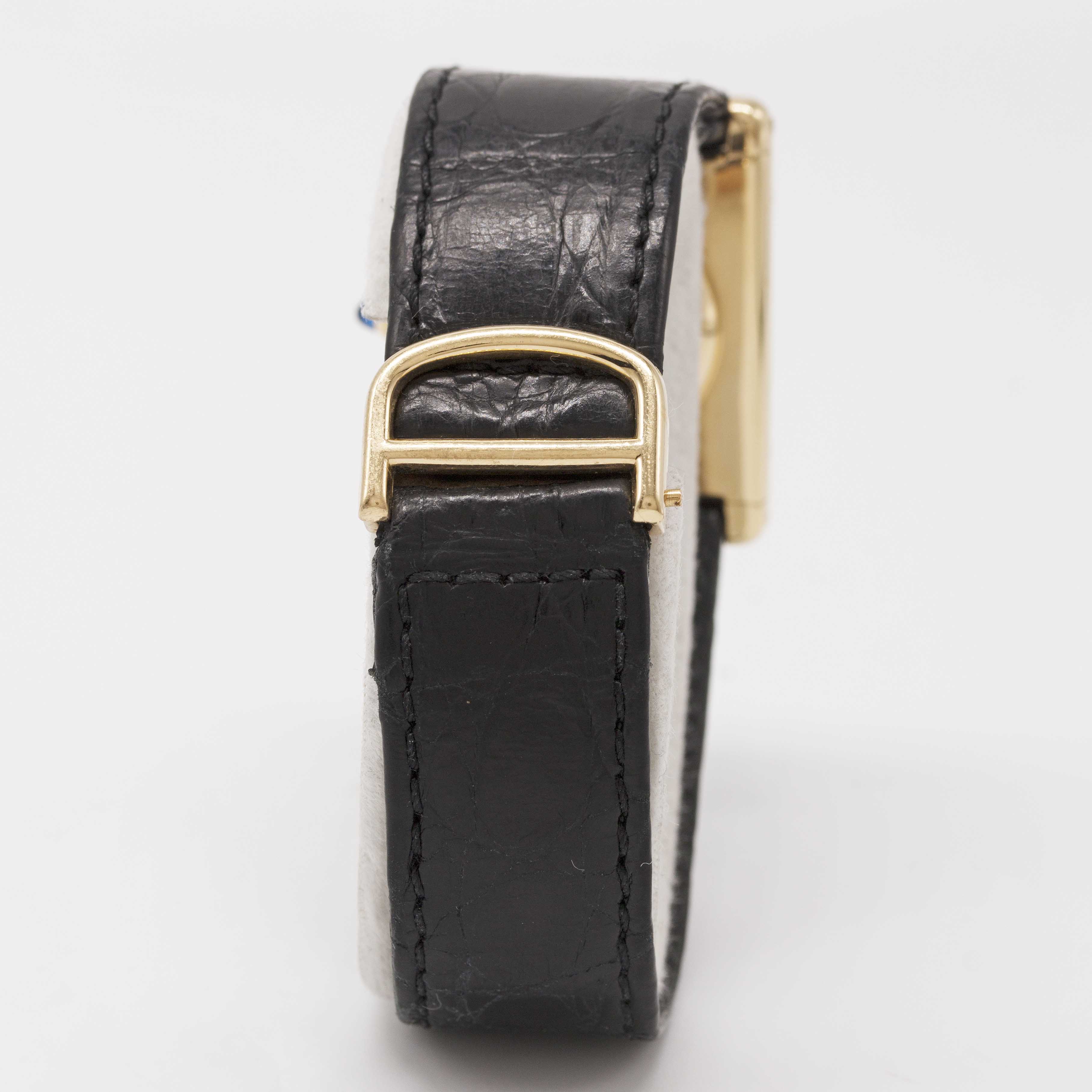 A RARE GENTLEMAN'S LARGE SIZE 18K SOLID GOLD CARTIER TANK "JUMBO" AUTOMATIC WRIST WATCH CIRCA - Image 14 of 14