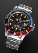 A GENTLEMAN'S STAINLESS STEEL ROLEX OYSTER PERPETUAL GMT MASTER 
