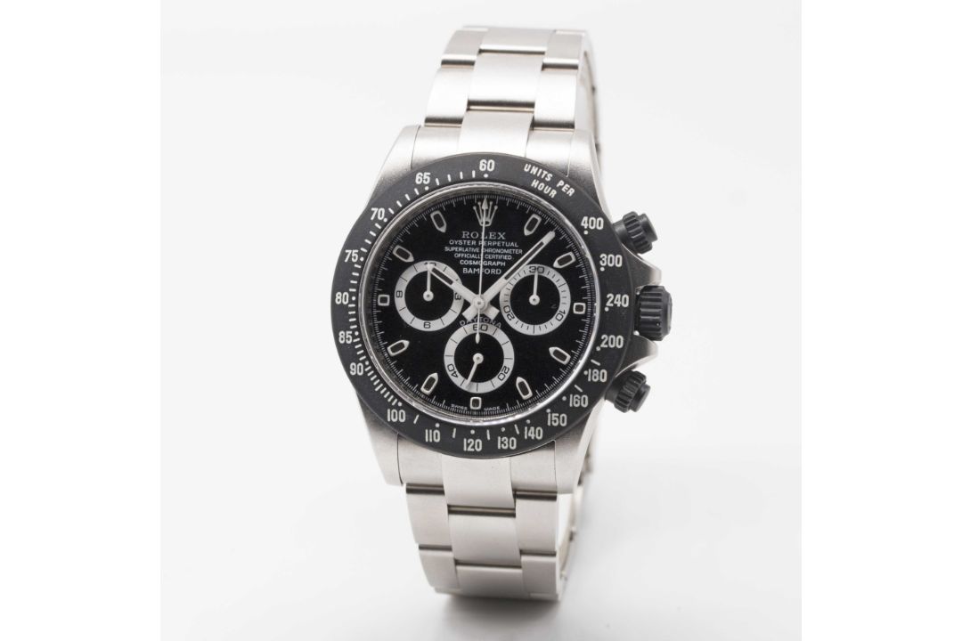 A GENTLEMAN'S MATT GREY & BLACK COATED STAINLESS STEEL BAMFORD ROLEX OYSTER PERPETUAL COSMOGRAPH - Image 6 of 12