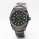 A GENTLEMAN'S BLACK COATED STAINLESS STEEL BAMFORD ROLEX OYSTER PERPETUAL "GREEN GLASS" MILGAUSS - Image 3 of 8