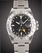 A GENTLEMAN'S STAINLESS STEEL ROLEX OYSTER PERPETUAL DATE EXPLORER II 