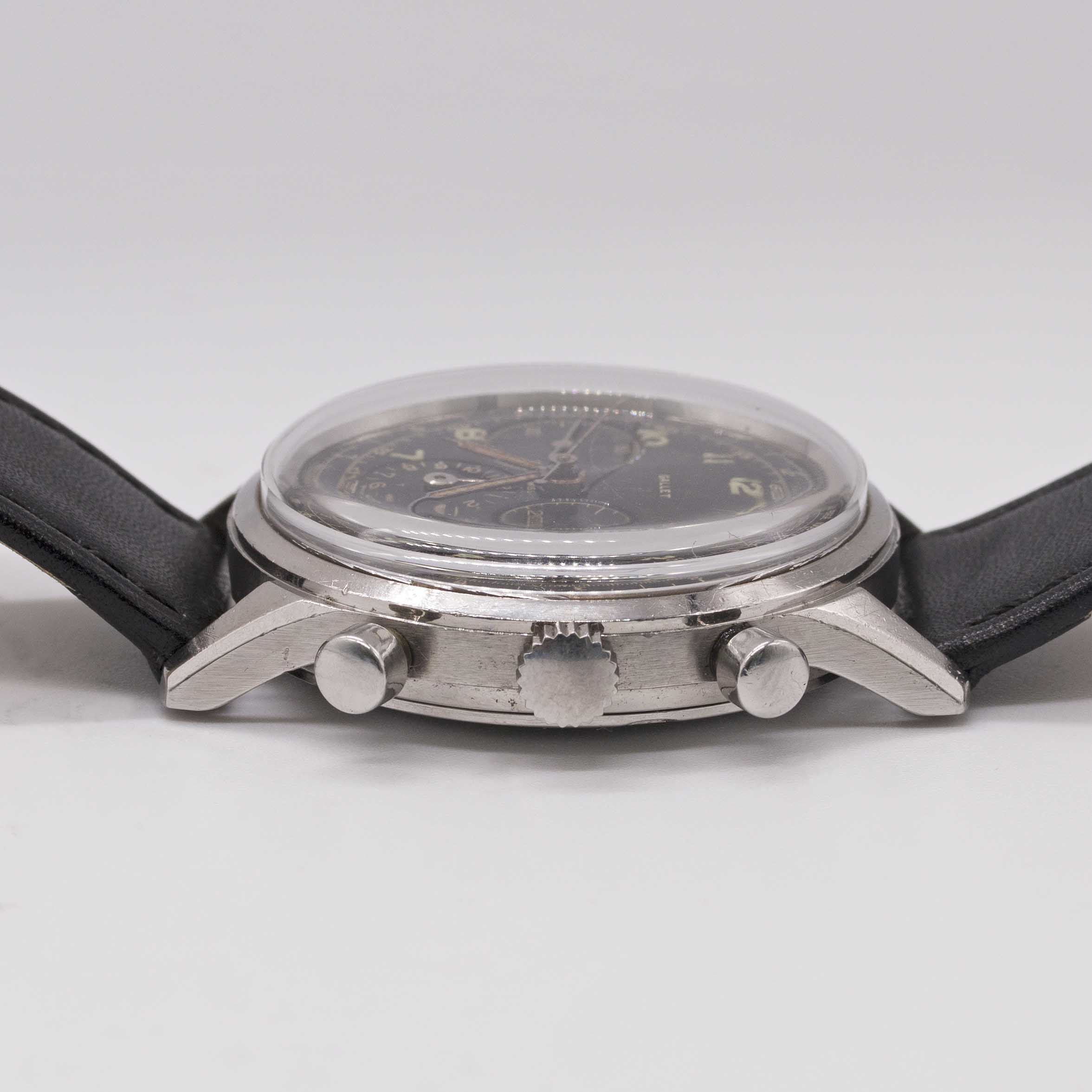 A GENTLEMAN'S LARGE SIZE STAINLESS STEEL GALLET MULTICHRON 12 "JIM CLARK" CHRONOGRAPH WRIST WATCH - Image 9 of 10