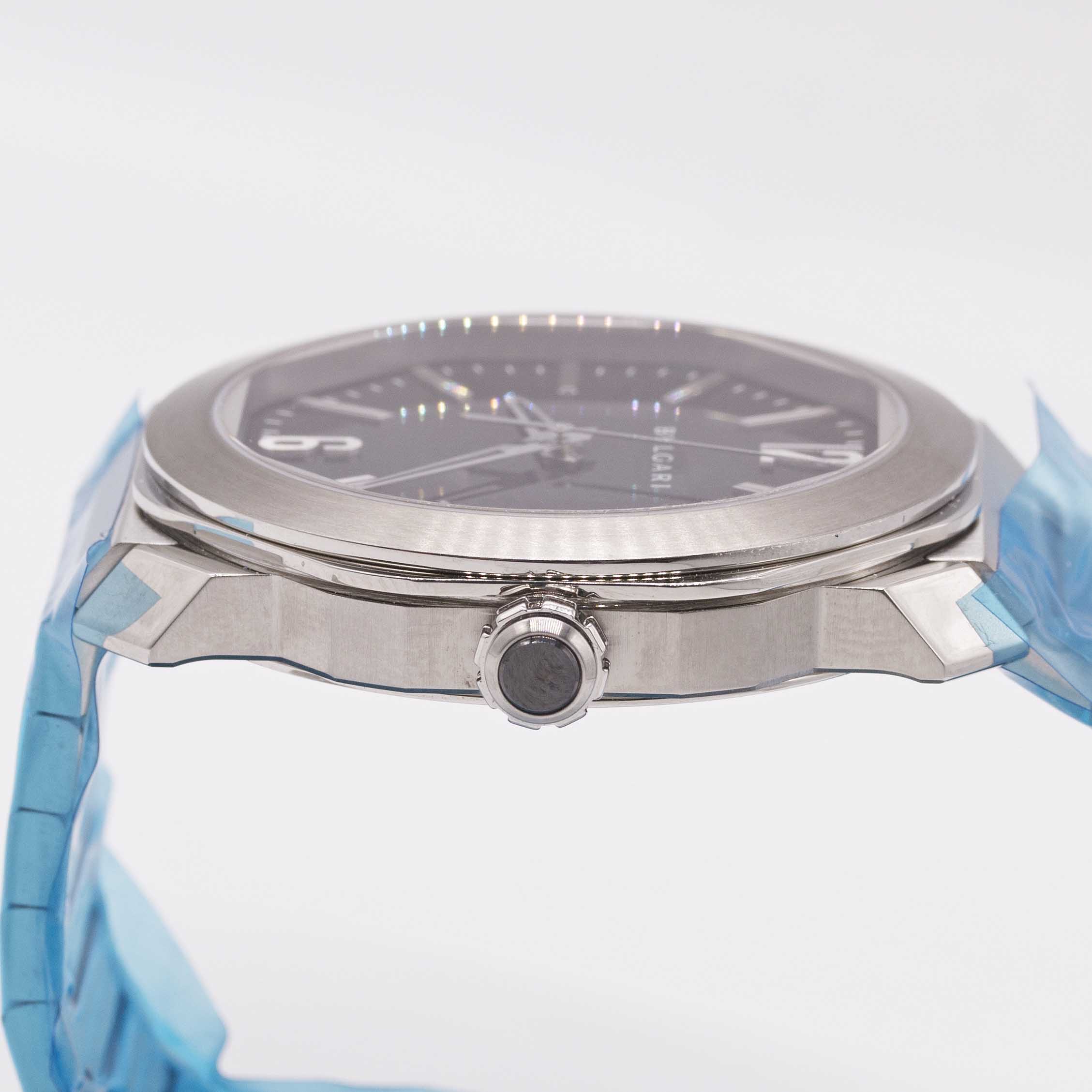 A GENTLEMAN'S STAINLESS STEEL BULGARI OCTO ROMA BRACELET WATCH DATED 2019, REF. 102704 UNWORN WITH - Image 7 of 8