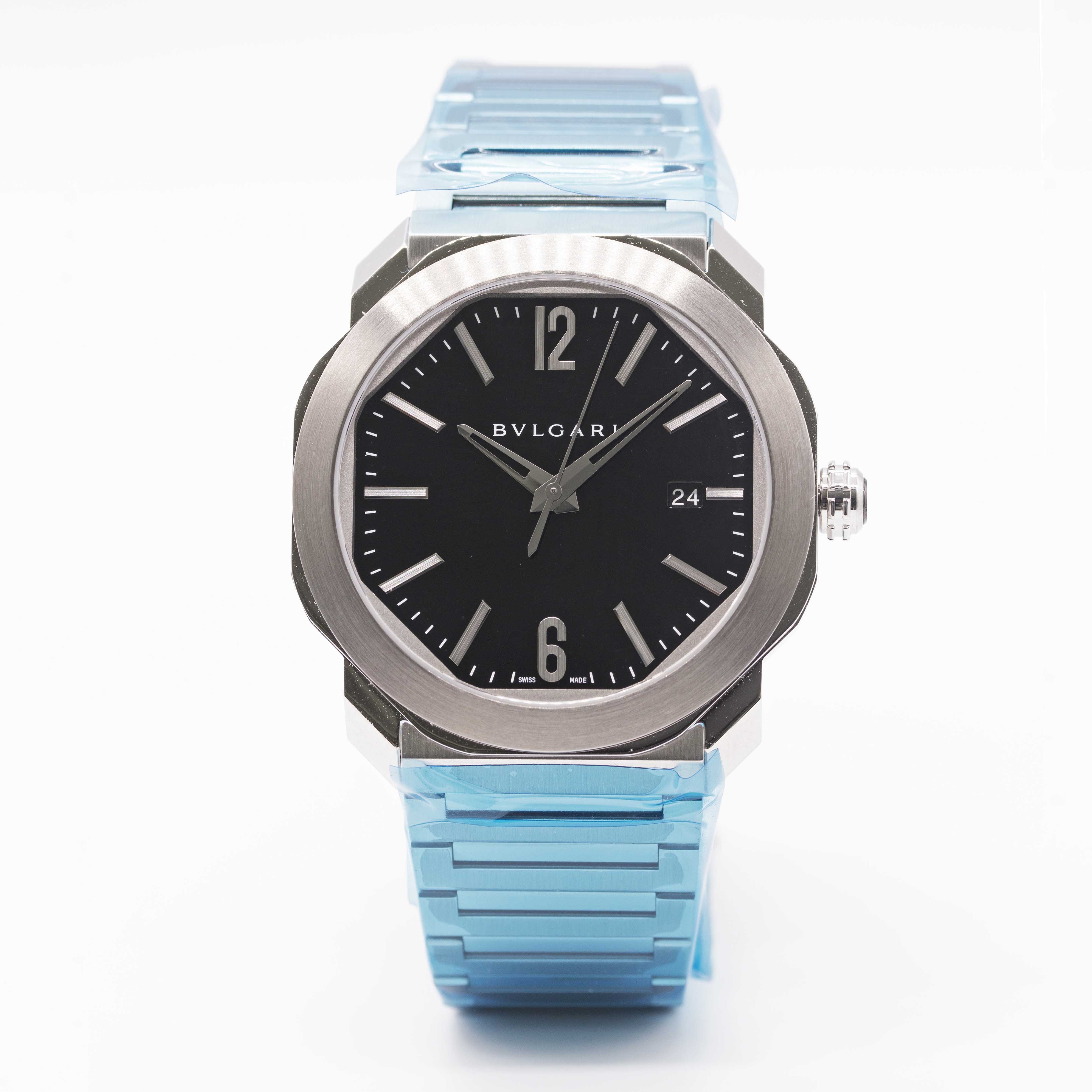 A GENTLEMAN'S STAINLESS STEEL BULGARI OCTO ROMA BRACELET WATCH DATED 2019, REF. 102704 UNWORN WITH - Image 2 of 8