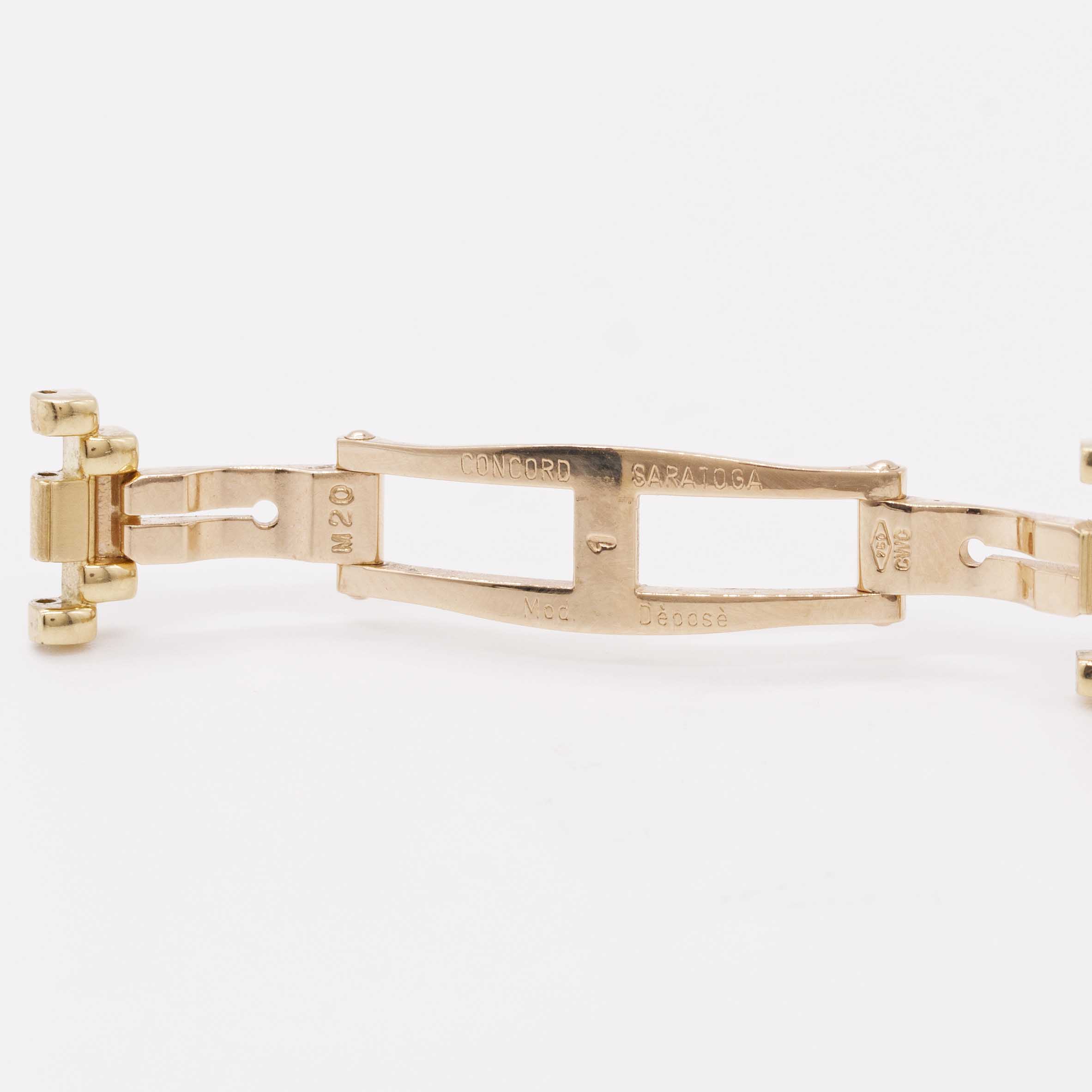 A LADIES 18K SOLID YELLOW GOLD & DIAMOND CONCORD SARATOGA SL BRACELET WATCH CIRCA 1990s, REF. 51- - Image 9 of 9