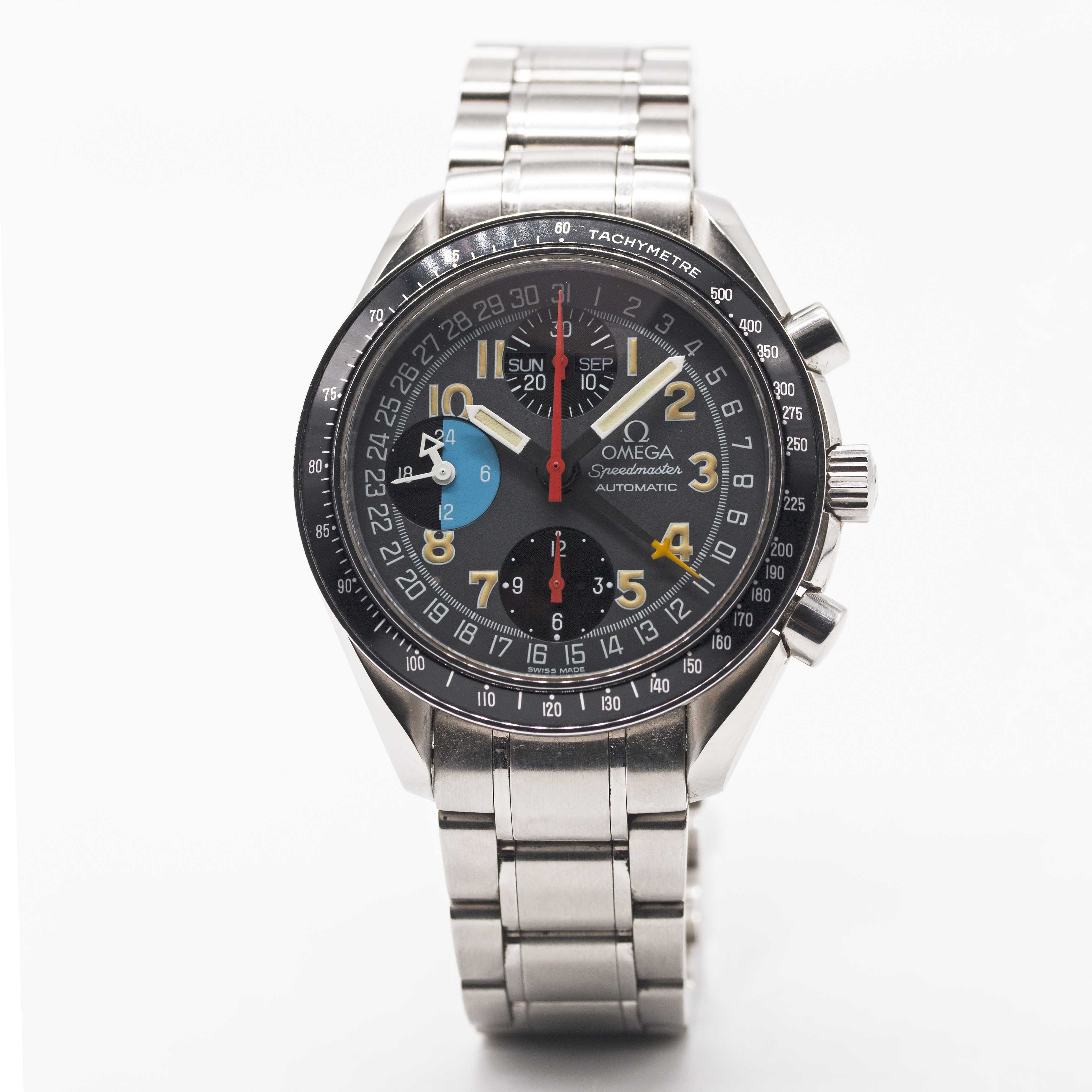 A GENTLEMAN'S STAINLESS STEEL OMEGA SPEEDMASTER "MK 40" TRIPLE CALENDAR AUTOMATIC CHRONOGRAPH - Image 2 of 8