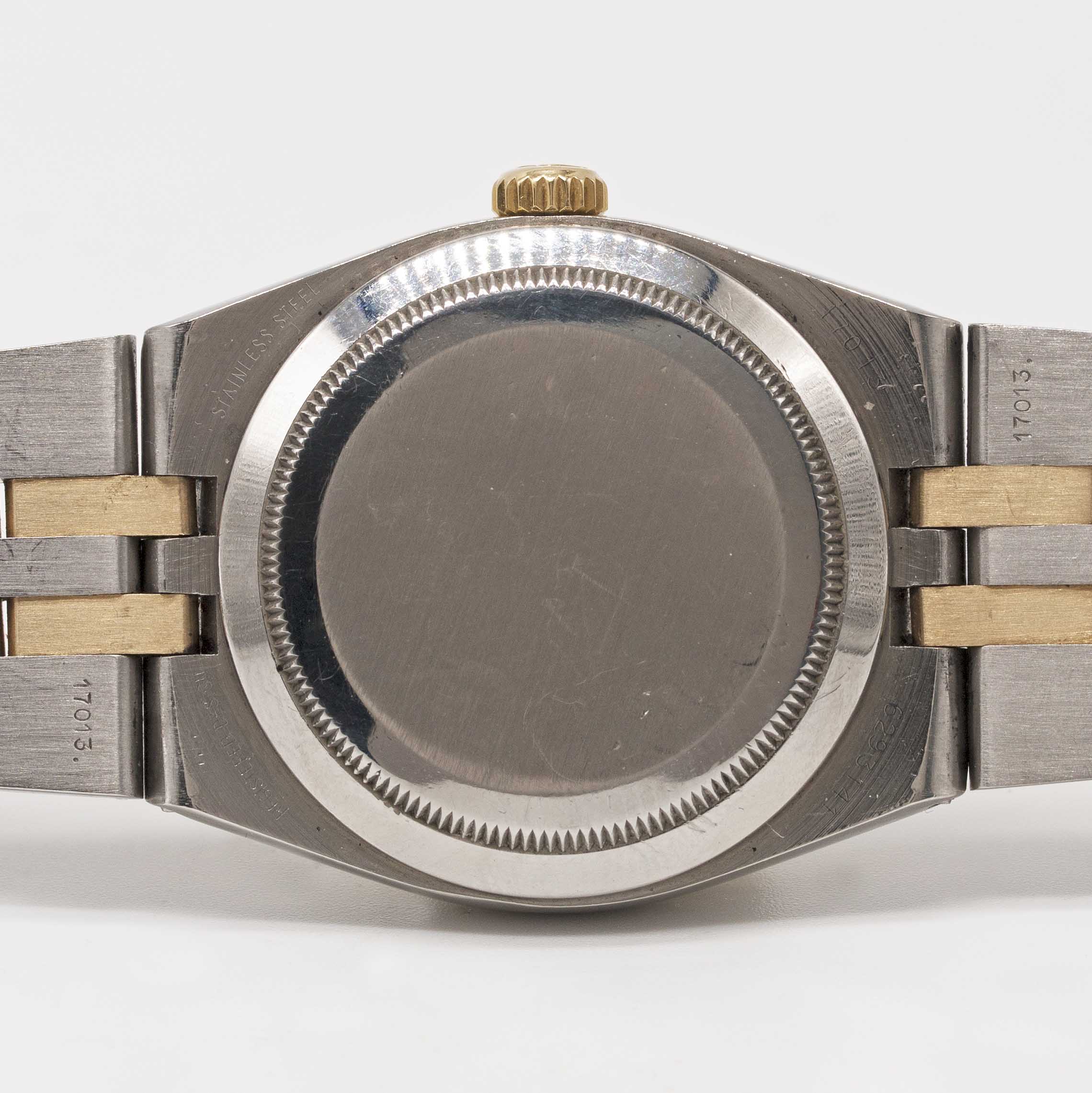 A GENTLEMAN'S STEEL & GOLD ROLEX OYSTERQUARTZ DATEJUST BRACELET WATCH CIRCA 1979, REF. 17013 WITH - Image 6 of 7