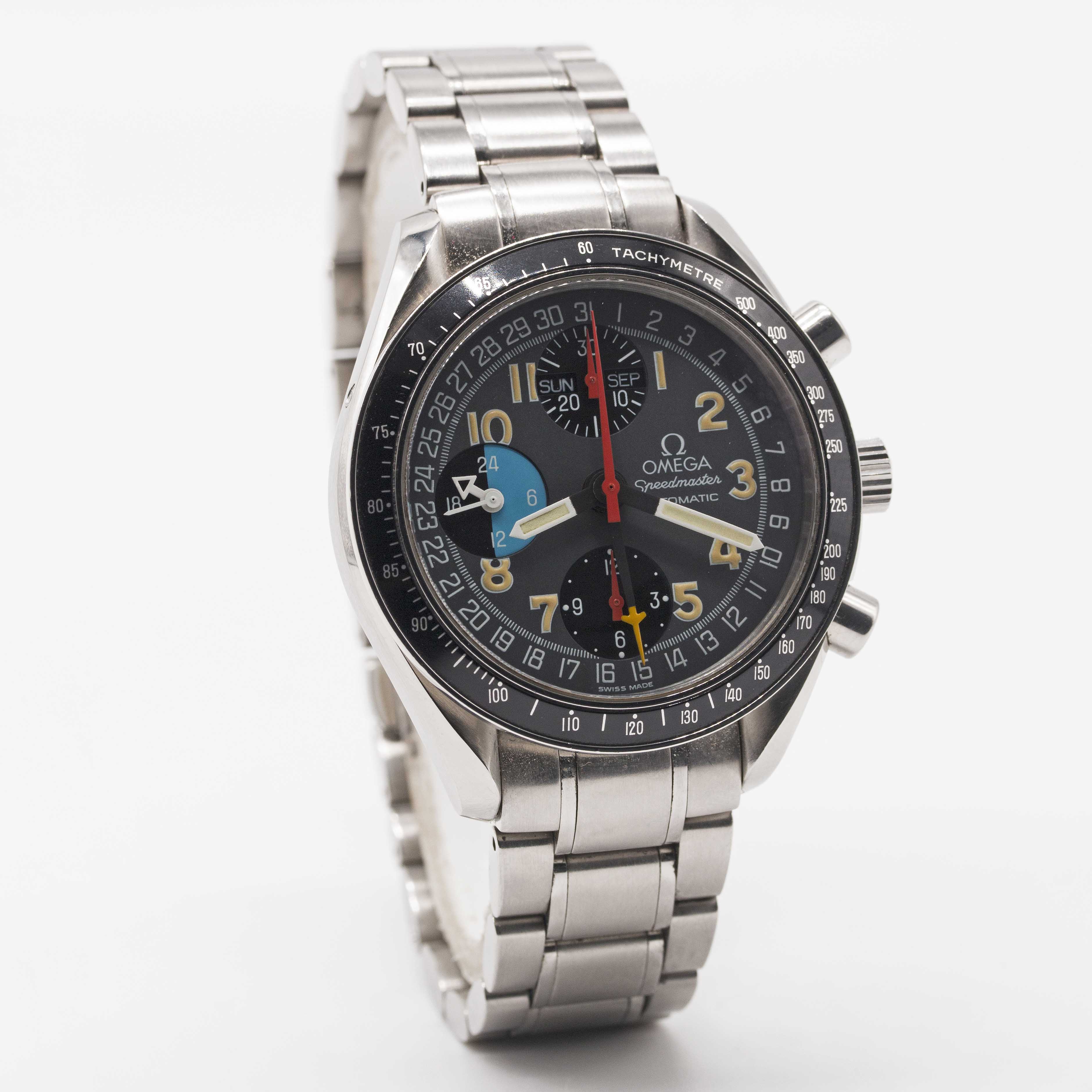 A GENTLEMAN'S STAINLESS STEEL OMEGA SPEEDMASTER "MK 40" TRIPLE CALENDAR AUTOMATIC CHRONOGRAPH - Image 4 of 8