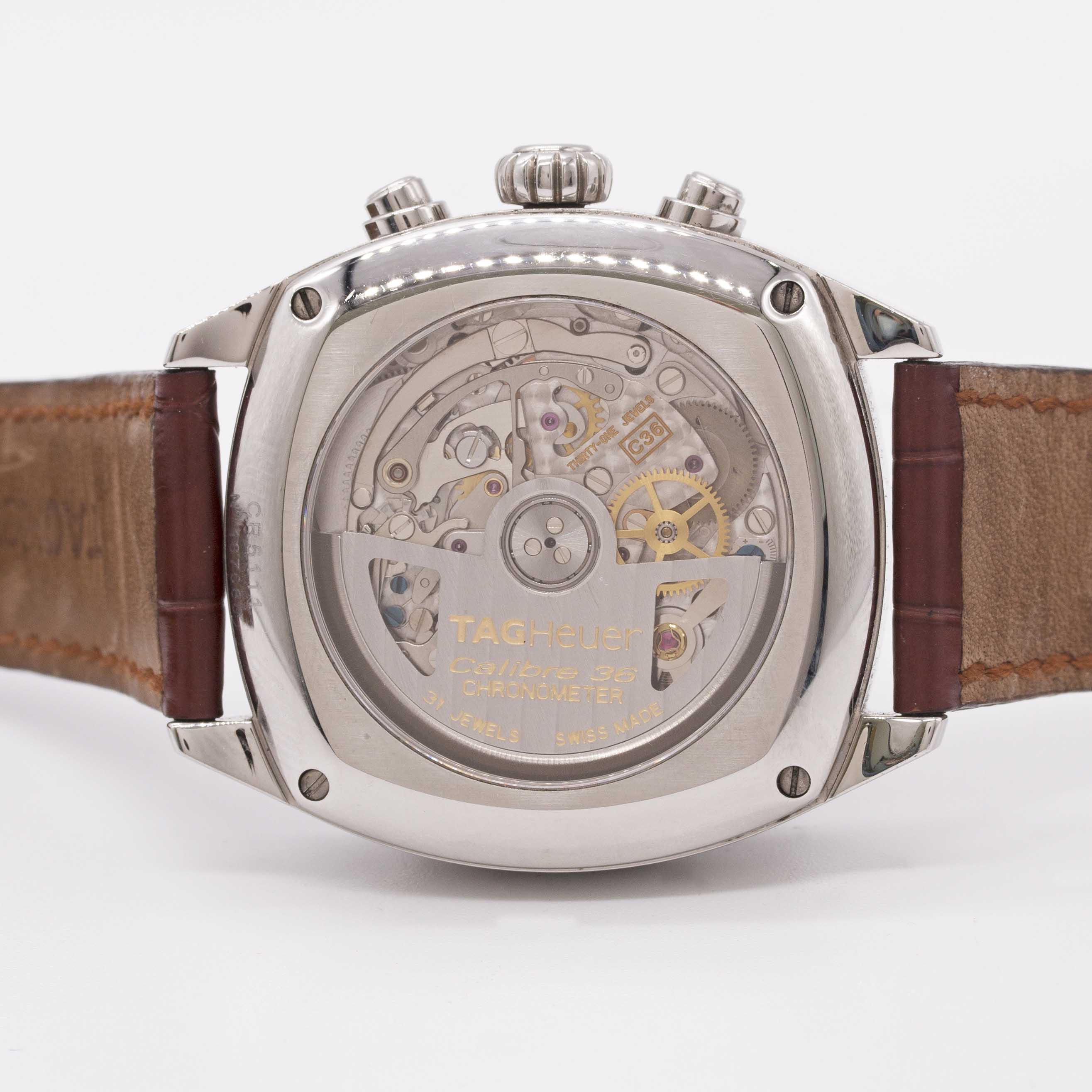 A GENTLEMAN'S STAINLESS STEEL TAG HEUER MONZA CALIBRE 36 CHRONOGRAPH WRIST WATCH CIRCA 2005, REF. - Image 5 of 8