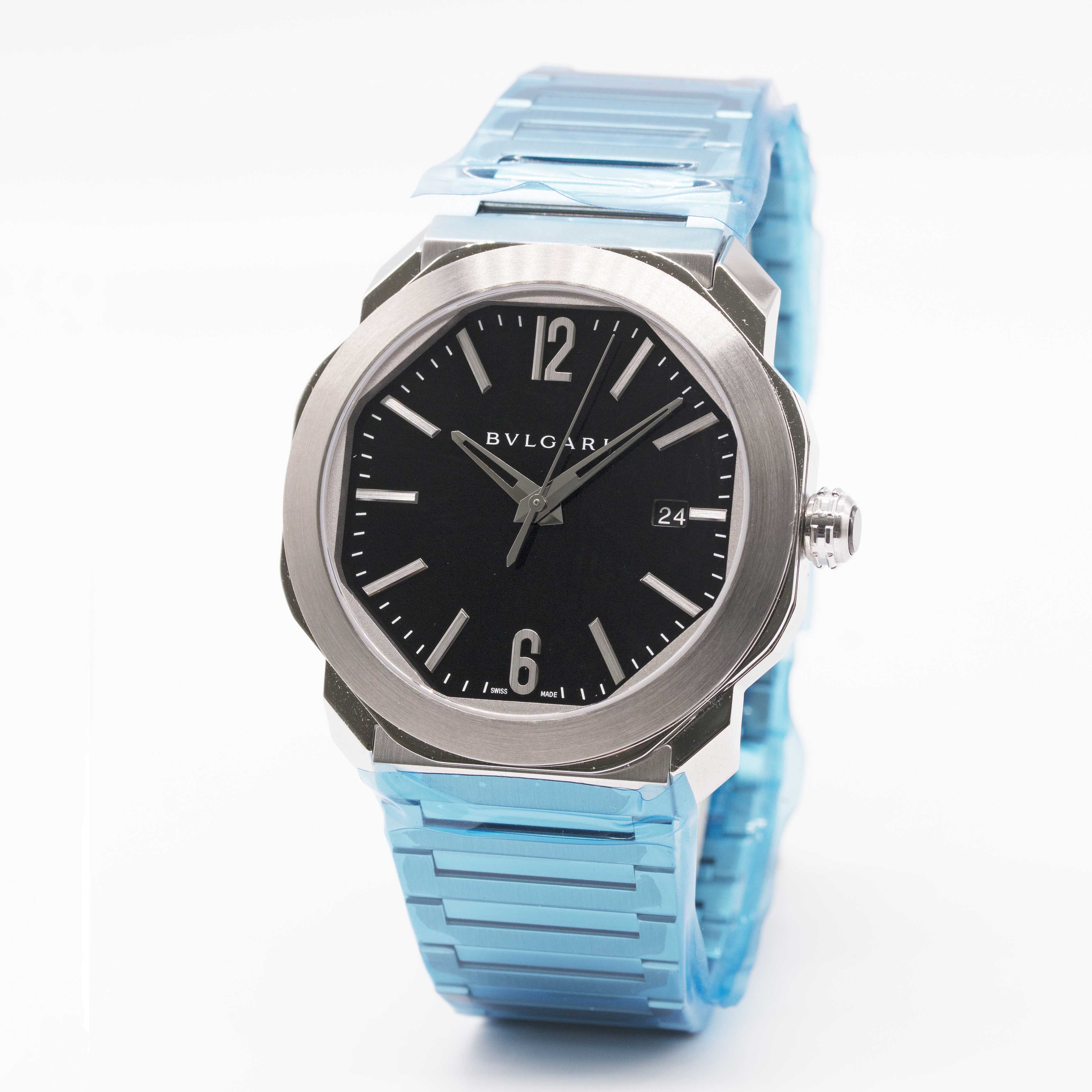 A GENTLEMAN'S STAINLESS STEEL BULGARI OCTO ROMA BRACELET WATCH DATED 2019, REF. 102704 UNWORN WITH - Image 3 of 8