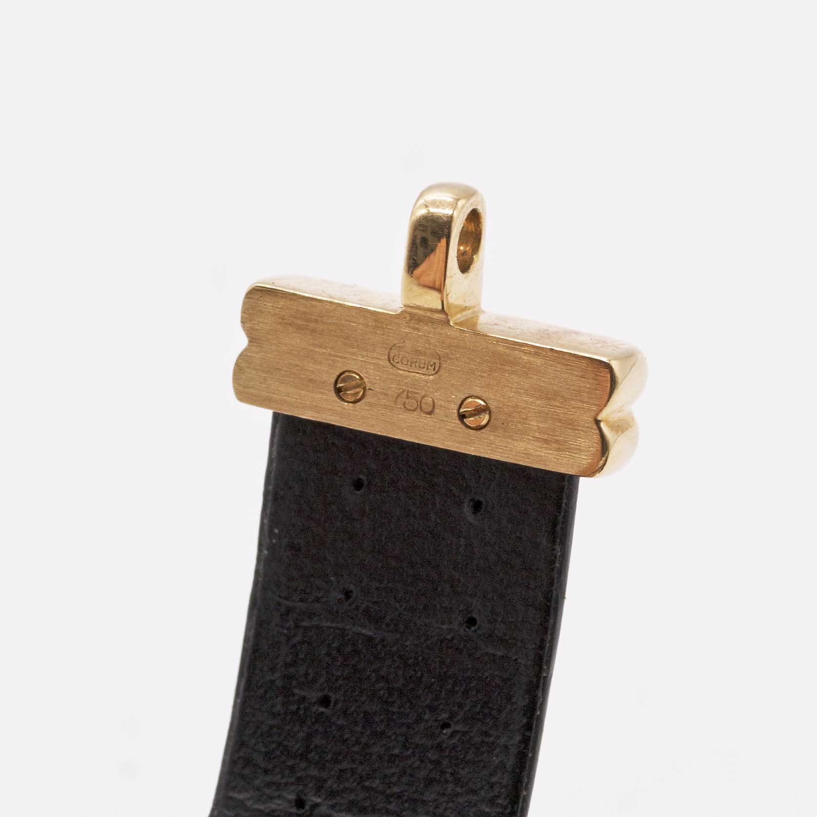 A LADIES 18K SOLID GOLD & DIAMOND CORUM HEART LOCKET WRIST WATCH CIRCA 1990s, REF. 24.181.65 WITH - Image 8 of 8