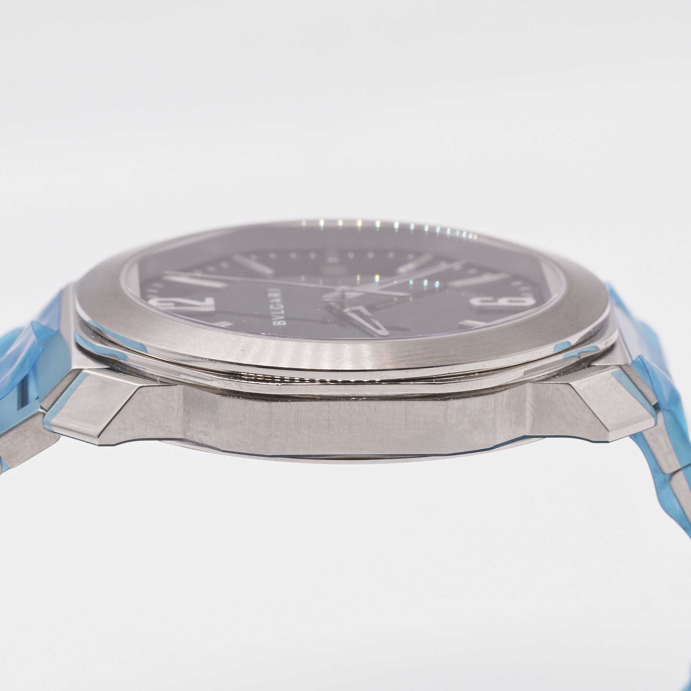 A GENTLEMAN'S STAINLESS STEEL BULGARI OCTO ROMA BRACELET WATCH DATED 2019, REF. 102704 UNWORN WITH - Image 8 of 8