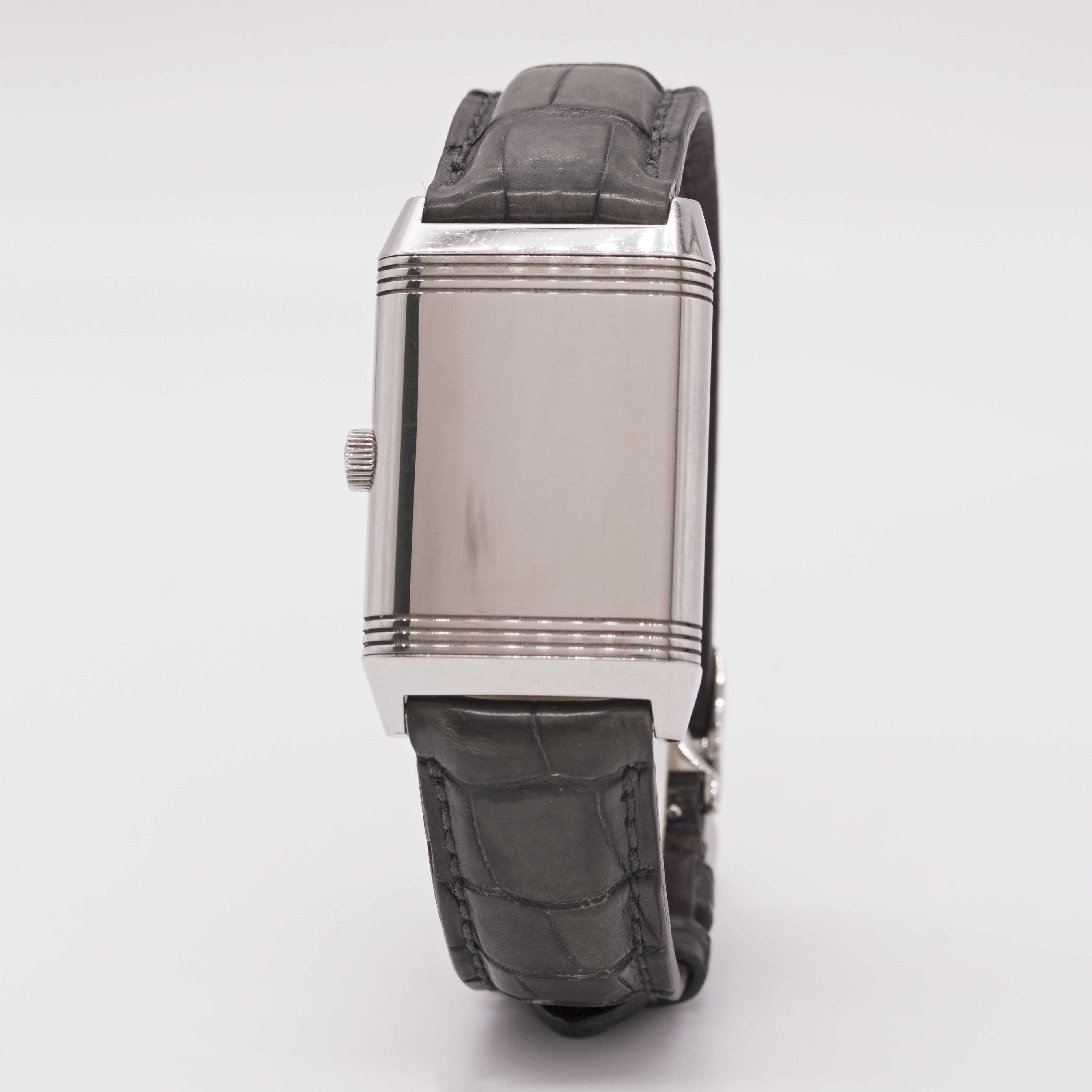A GENTLEMAN'S STAINLESS STEEL JAEGER LECOULTRE REVERSO GRANE TAILLE WRIST WATCH CIRCA 2000s, REF. - Image 5 of 9