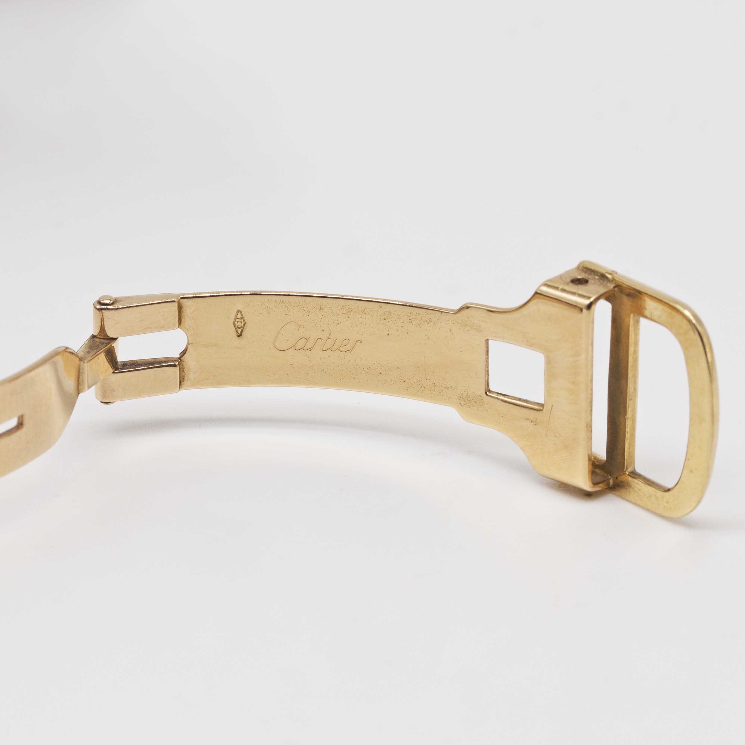 A GENTLEMAN'S SIZE 18K SOLID GOLD CARTIER PARIS TANK WRIST WATCH CIRCA 1980s Movement: 17J, manual - Image 8 of 8