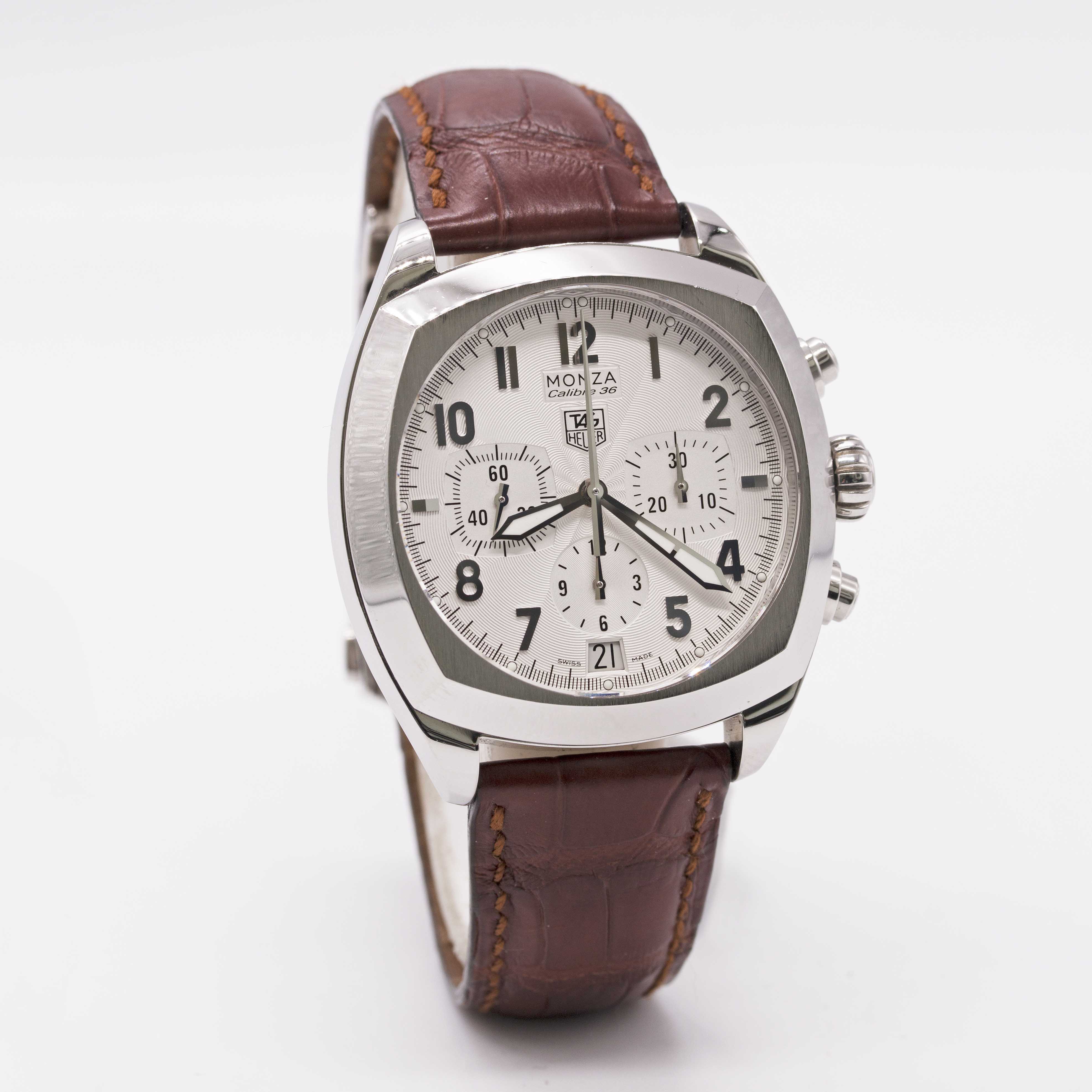 A GENTLEMAN'S STAINLESS STEEL TAG HEUER MONZA CALIBRE 36 CHRONOGRAPH WRIST WATCH CIRCA 2005, REF. - Image 8 of 8