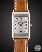 A GENTLEMAN'S STAINLESS STEEL JAEGER LECOULTRE REVERSO CLASSIQUE WRIST WATCH CIRCA 2000, REF. 250.