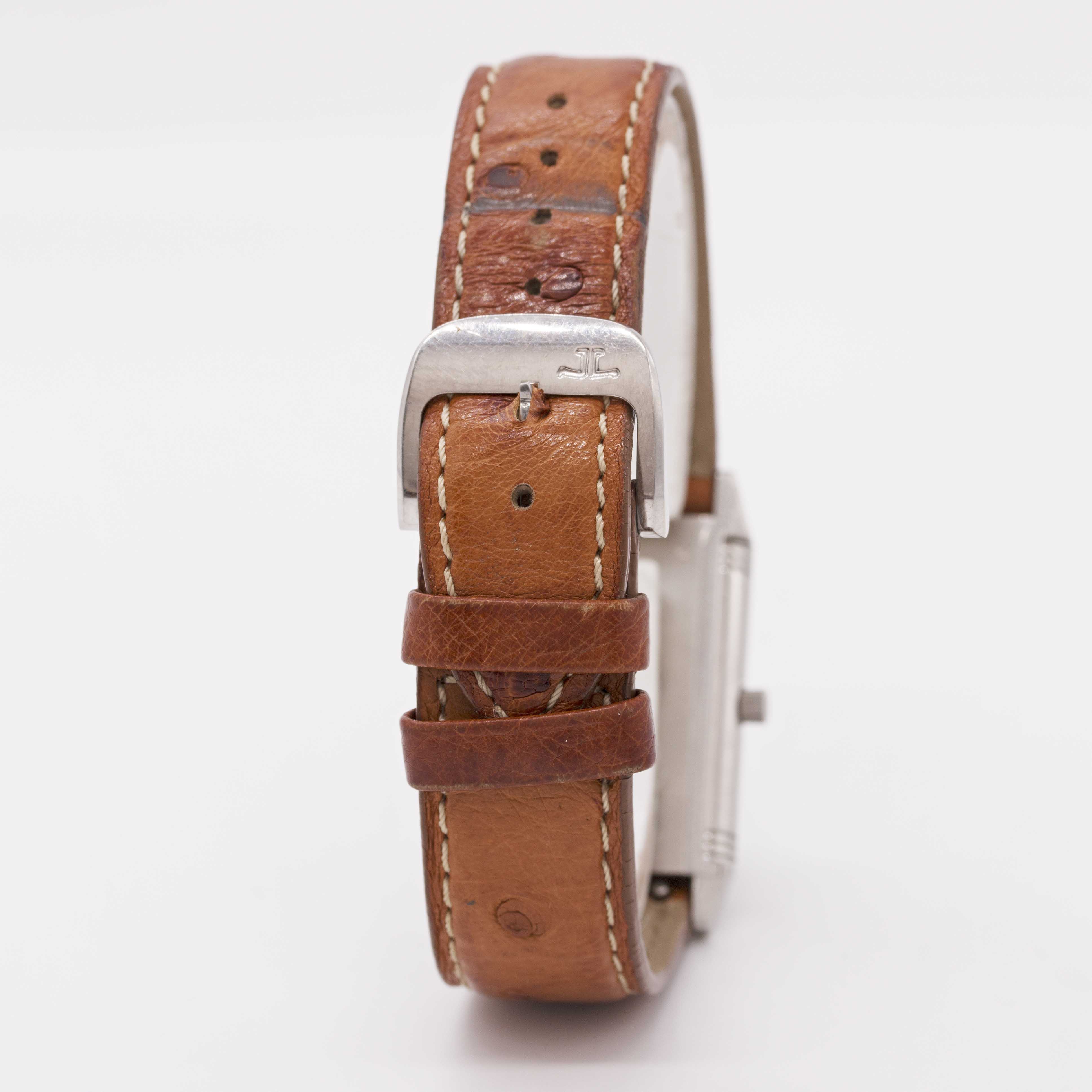 A GENTLEMAN'S STAINLESS STEEL JAEGER LECOULTRE REVERSO CLASSIQUE WRIST WATCH CIRCA 2000, REF. 250. - Image 5 of 9
