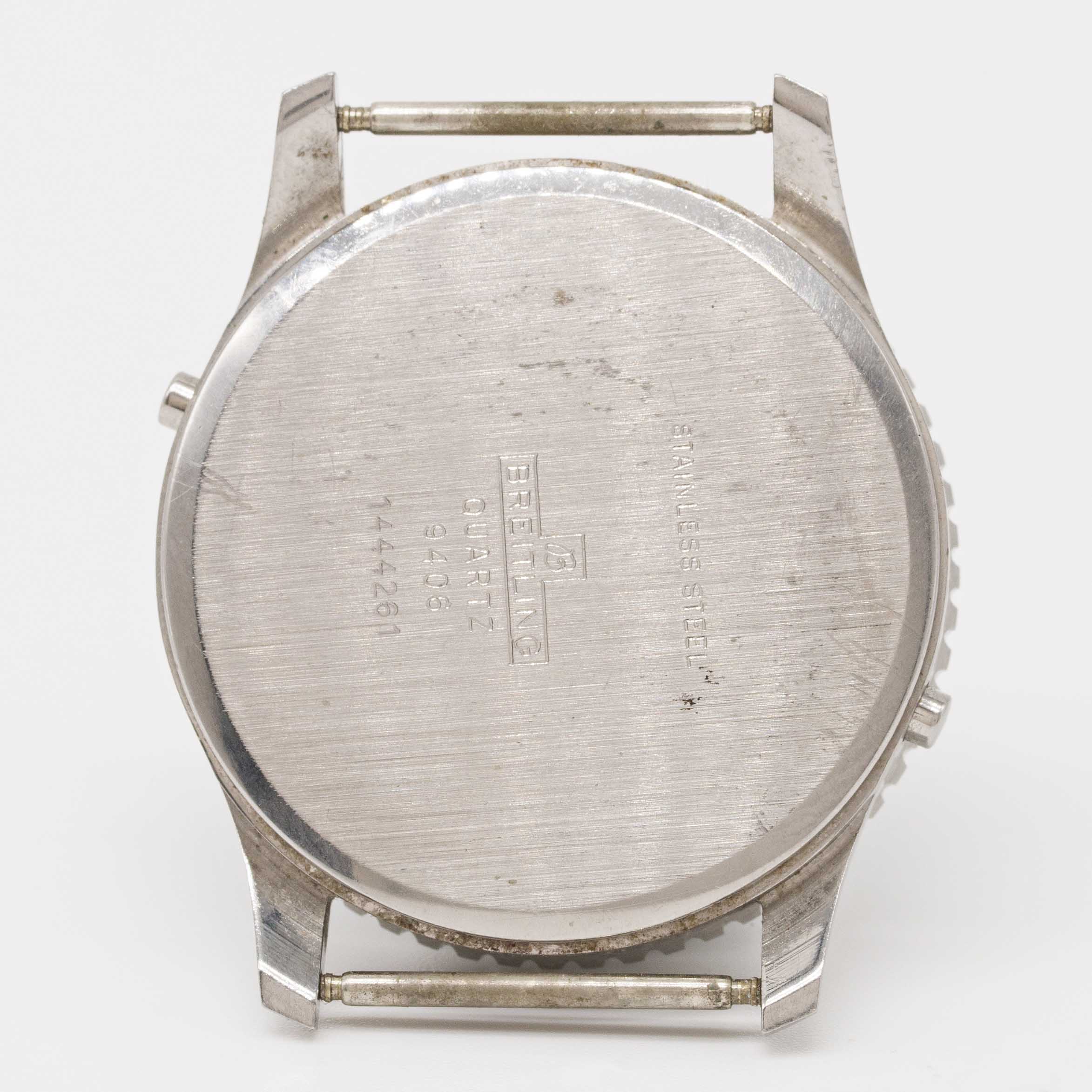 A GENTLEMAN'S STAINLESS STEEL BREITLING NAVITIMER QUARTZ LCD WRIST WATCH CIRCA 1977, REF. 9406 - Image 5 of 6