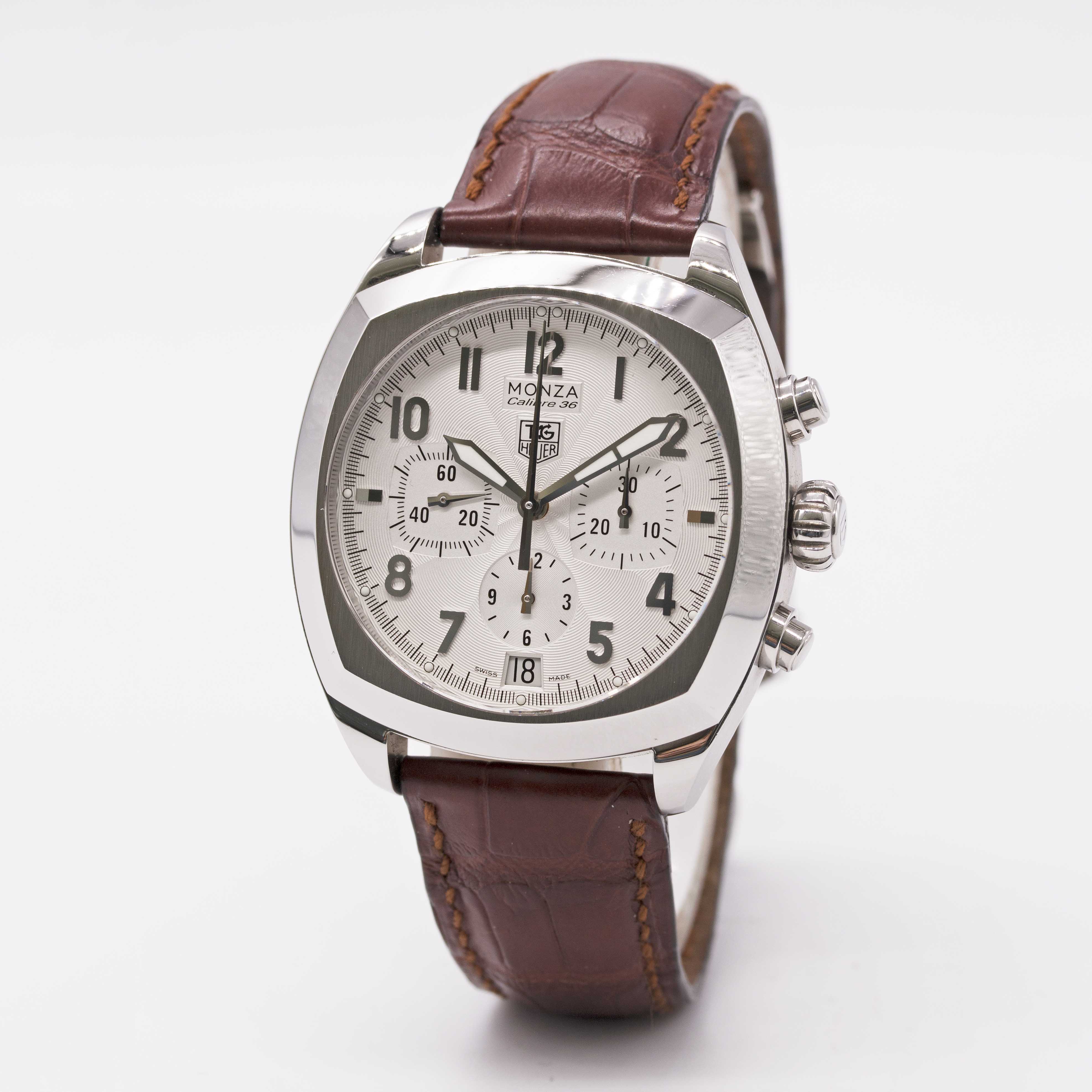 A GENTLEMAN'S STAINLESS STEEL TAG HEUER MONZA CALIBRE 36 CHRONOGRAPH WRIST WATCH CIRCA 2005, REF. - Image 3 of 8
