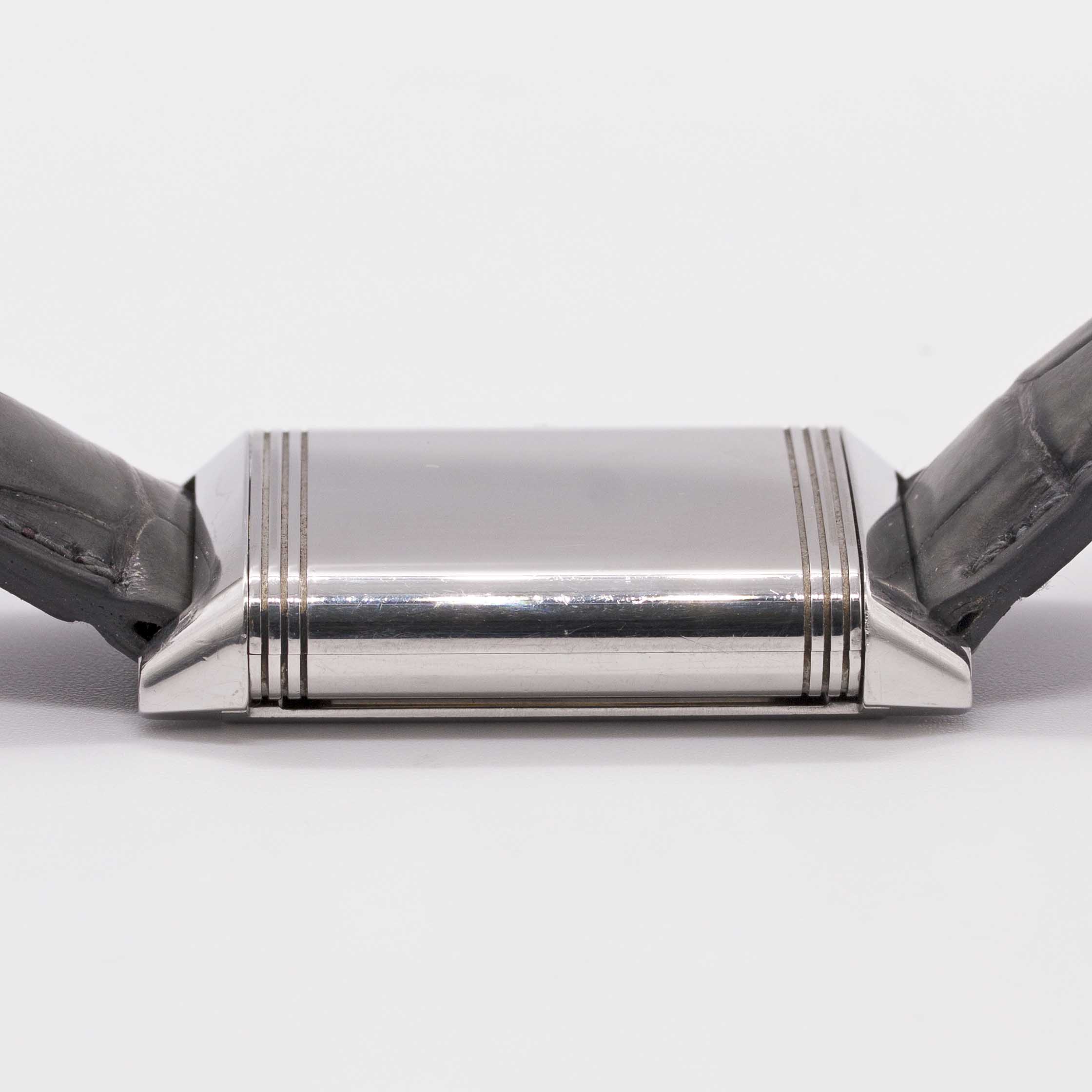 A GENTLEMAN'S STAINLESS STEEL JAEGER LECOULTRE REVERSO GRANE TAILLE WRIST WATCH CIRCA 2000s, REF. - Image 9 of 9